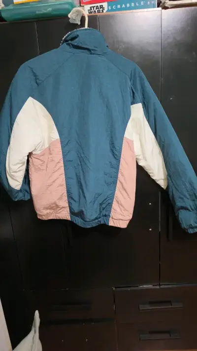 Chaqueta retro tricolor con forro polar - miniatura 2