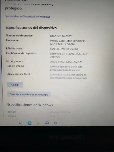 Notebook Hyundai HyBook Plus 14.1 pulgadas - miniatura 2