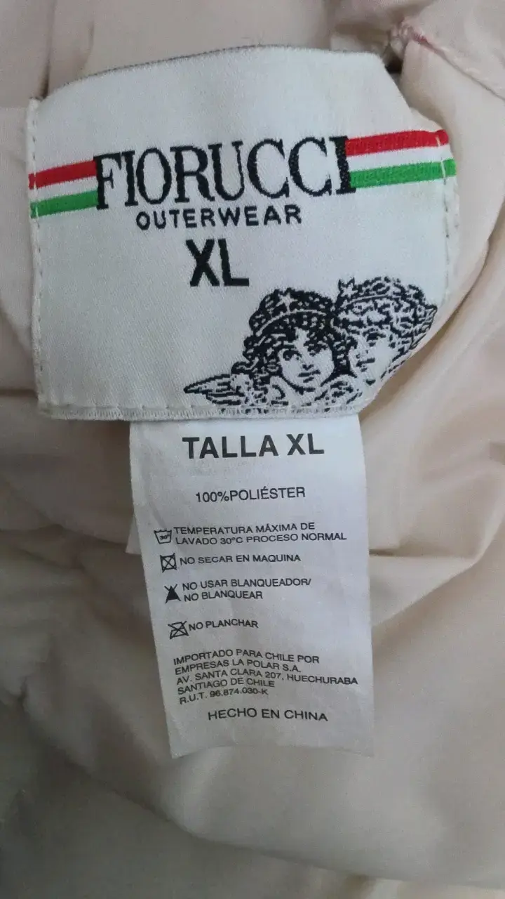 Chaqueta Reversible Fiorucci Beige Talla XL - 4