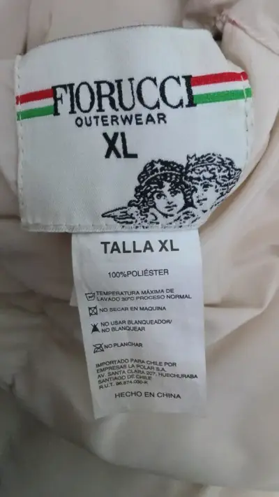 Chaqueta Reversible Fiorucci Beige Talla XL - miniatura 4