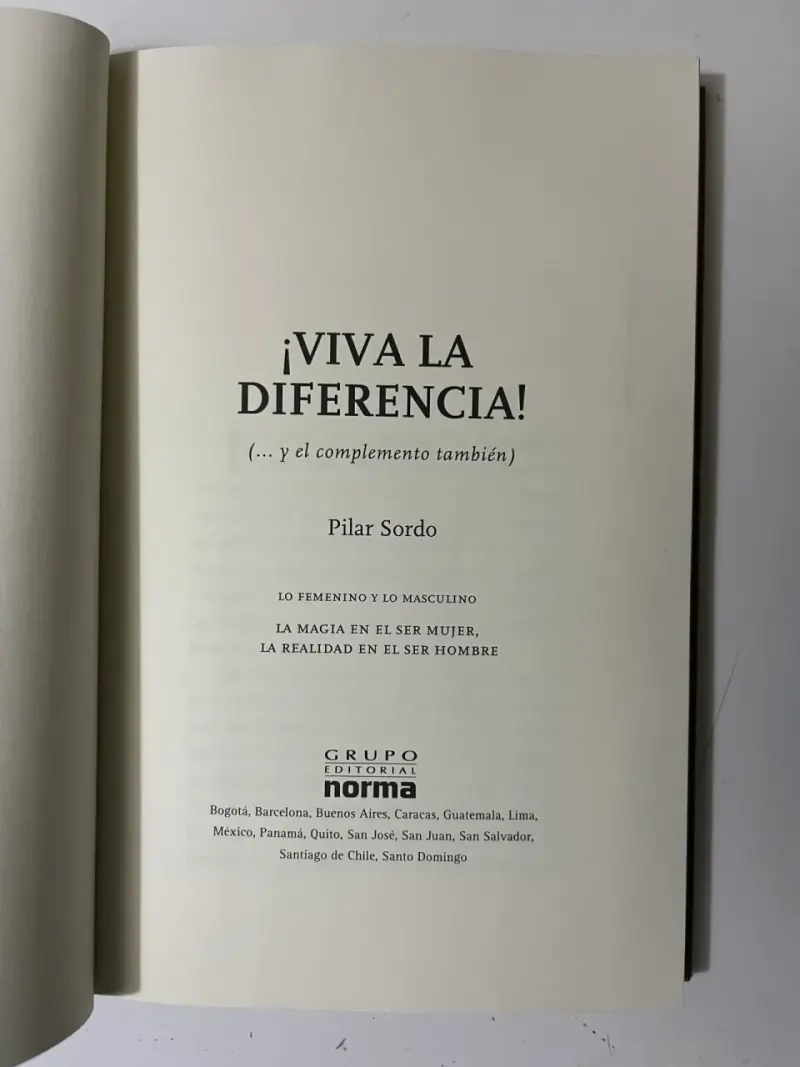 Libro ¡Viva la Diferencia! de Pilar Sordo - 2