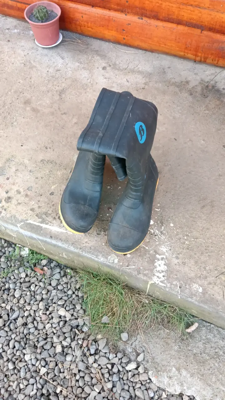 Botas de goma negras para lluvia - 1