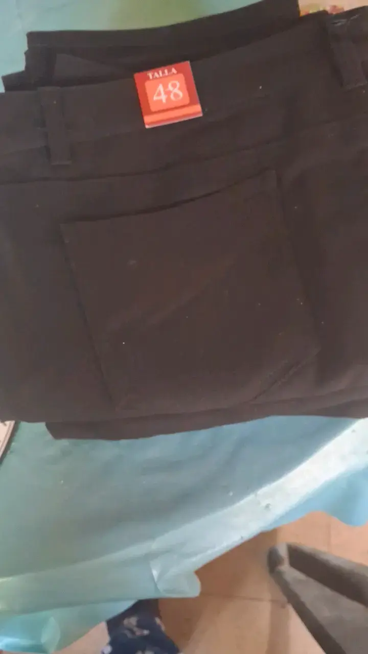 Pantalones negros talla 48 para mujer - 1