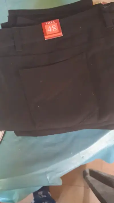 Pantalones negros talla 48 para mujer - miniatura 1