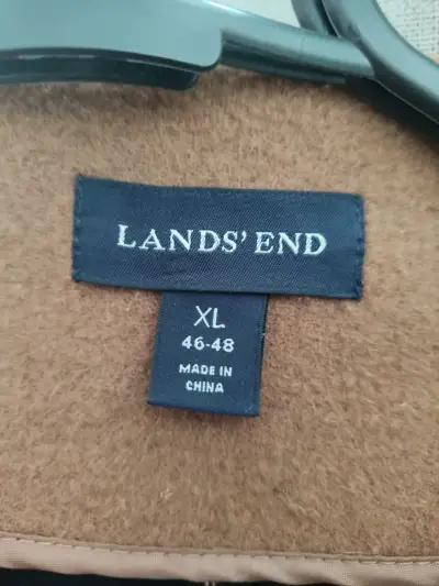 Abrigo Duffle Coat Marrón Lands' End Talla XL - miniatura 2