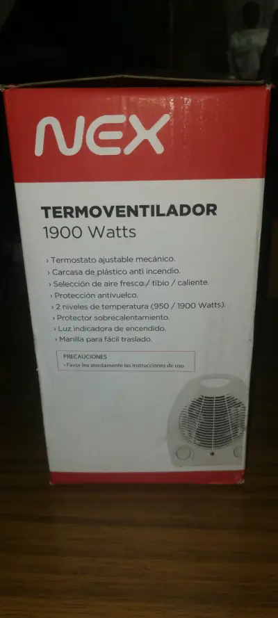 Termoventilador Nex 1900W con Termostato - miniatura 3