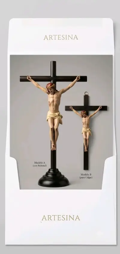 Crucifijo de Resina Artesina con Base - miniatura 2