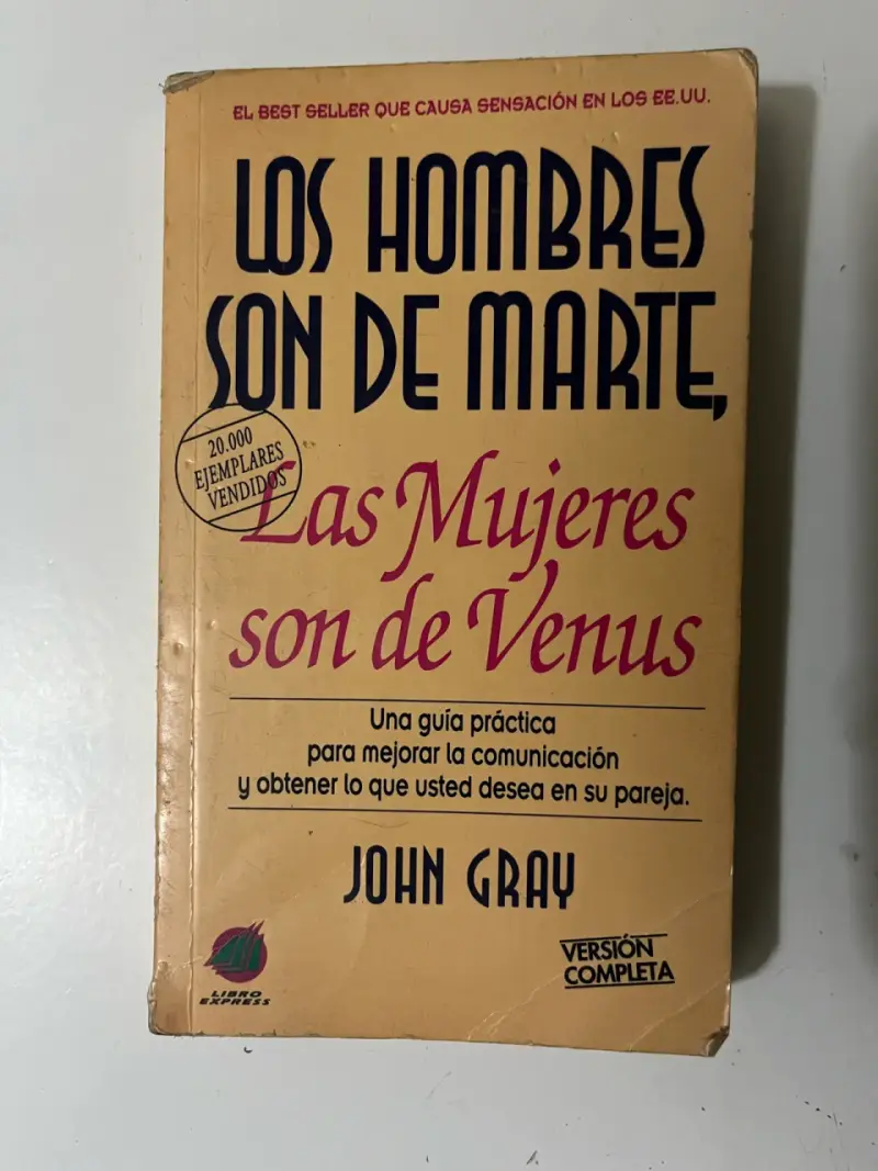 Libro 'Los Hombres Son de Marte, Las Mujeres Son de Venus' de John Gray - 1