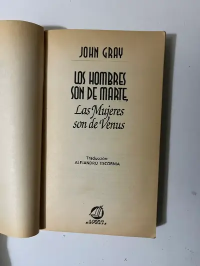 Libro 'Los Hombres Son de Marte, Las Mujeres Son de Venus' de John Gray - miniatura 2