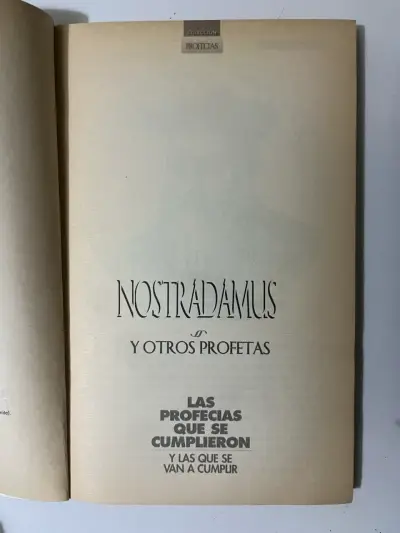 Libro Nostradamus y Otros Profetas - miniatura 2