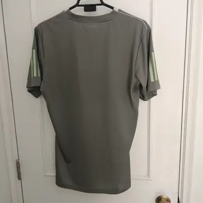 Polera deportiva gris Adidas - miniatura 2