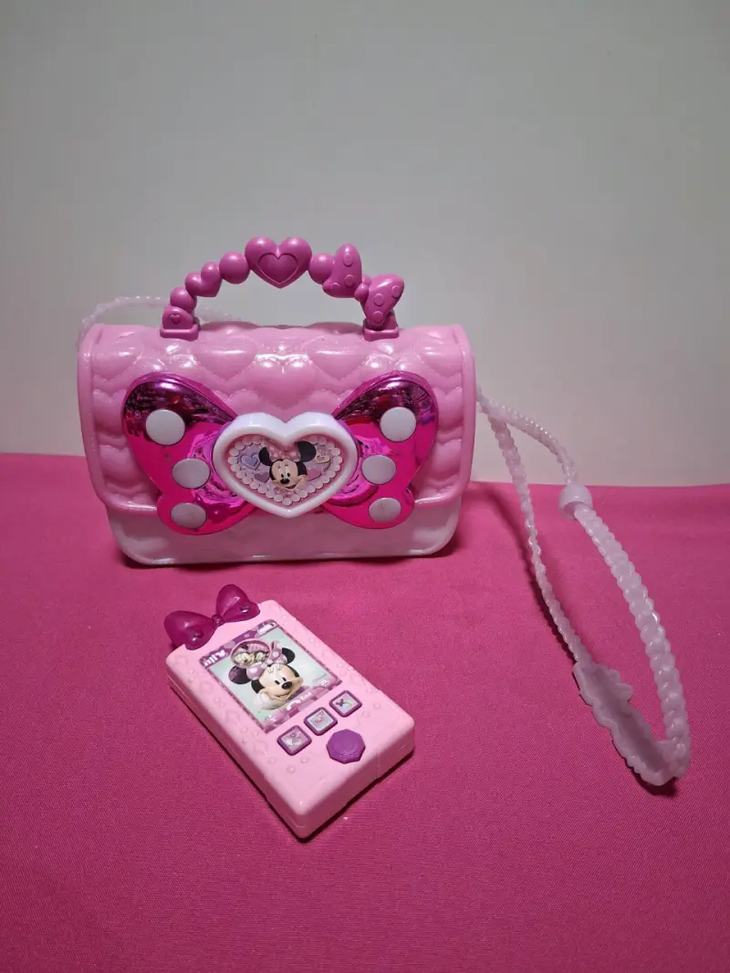 Set de bolso y teléfono de juguete Minnie Mouse rosa