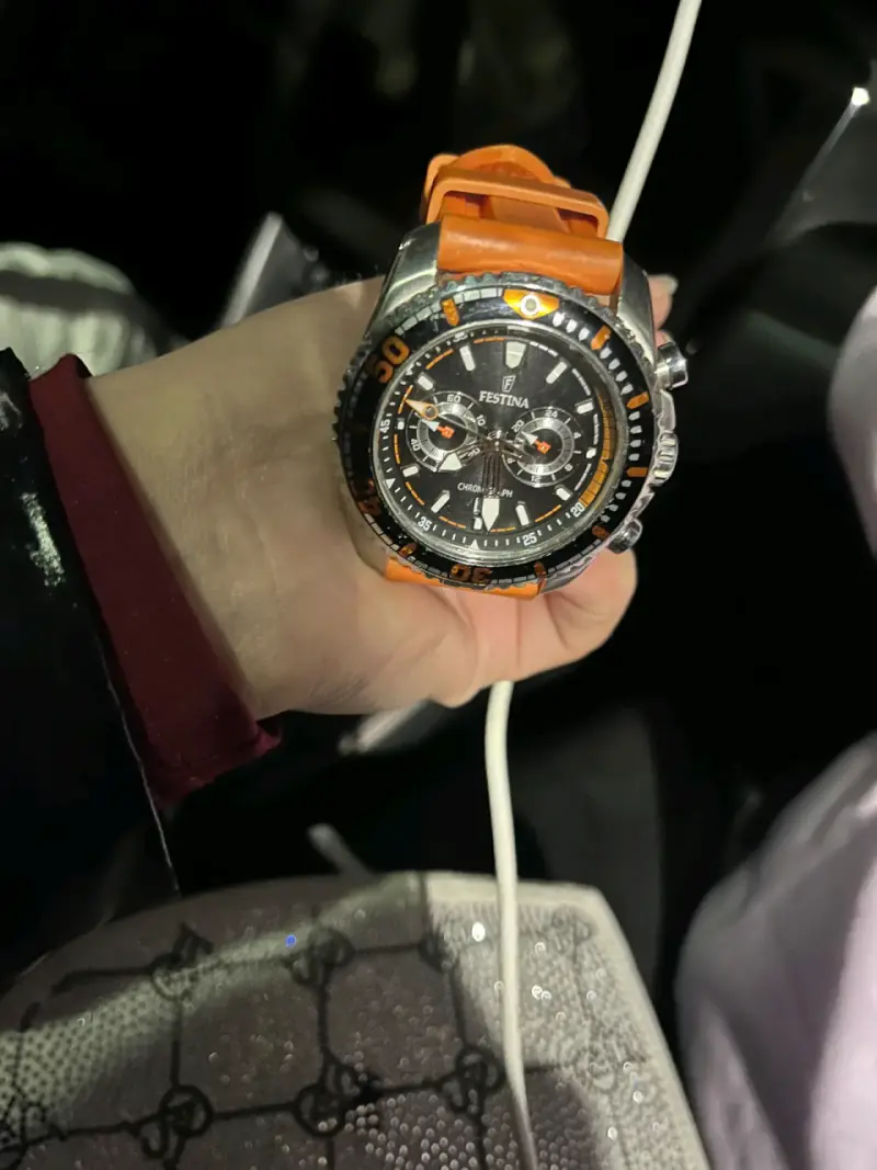 Reloj deportivo Festina con correa naranja - 2