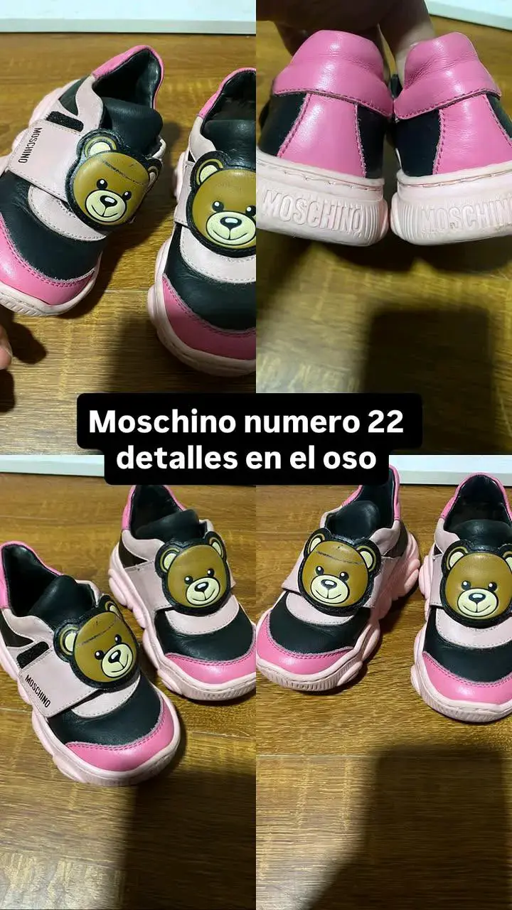Zapatillas Moschino para niños con diseño de oso