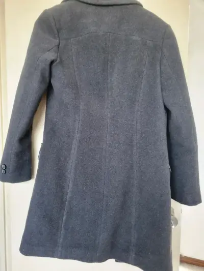 Abrigo gris Perry Ellis para mujer - miniatura 2