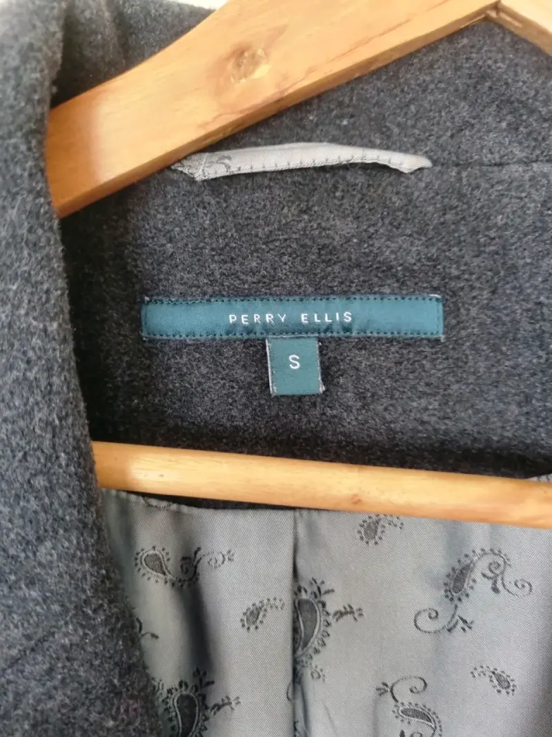 Abrigo gris Perry Ellis para mujer - 3