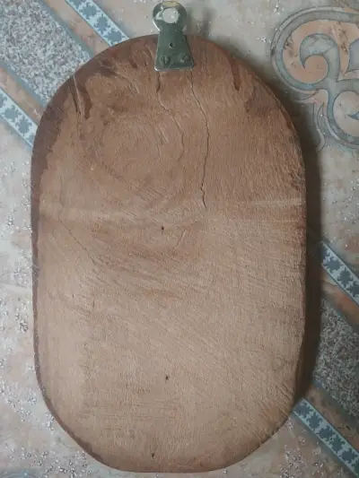 Relieve de madera Virgen María tallado a mano - miniatura 3