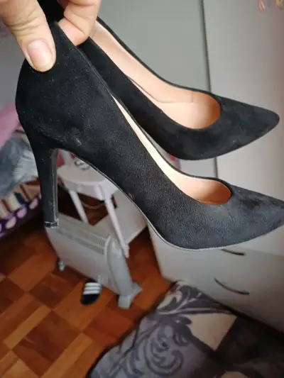 Zapatos de tacón alto negros Via Uno - miniatura 1