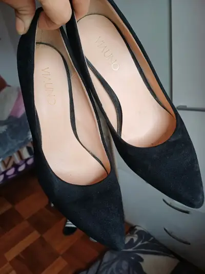 Zapatos de tacón alto negros Via Uno - miniatura 2
