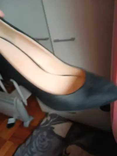 Zapatos de tacón alto negros Via Uno - miniatura 3