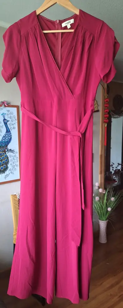 Jumpsuit fucsia elegante Nicopoly - miniatura 1