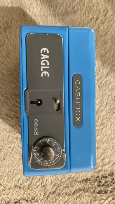 Caja de seguridad azul Eagle con combinación - miniatura 1