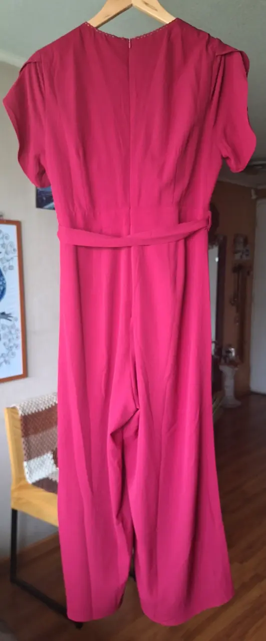 Jumpsuit fucsia elegante Nicopoly - 2