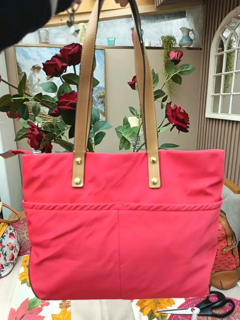 Bolso de hombro Calvin Klein color coral - 2