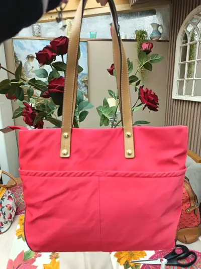 Bolso de hombro Calvin Klein color  coral - miniatura 2