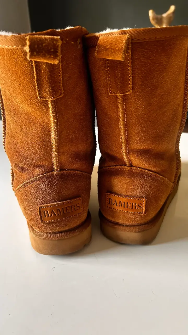 Botas de invierno marrones con forro de lana - 2