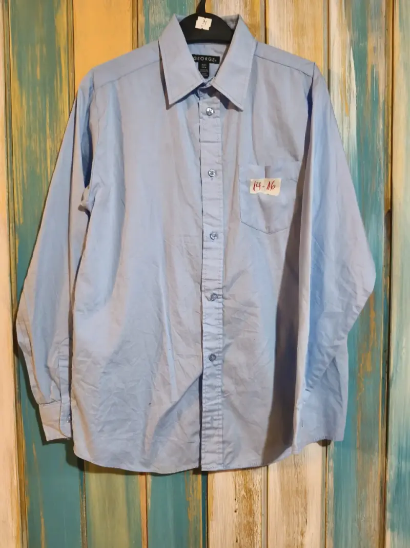 Camisa azul de niño George talla XL - 1