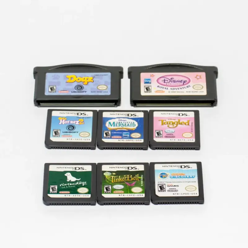Consola Nintendo DS Lite rosa con juegos y estuche - 5