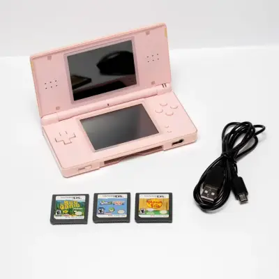 Consola Nintendo DS Lite rosa con juegos - miniatura 1