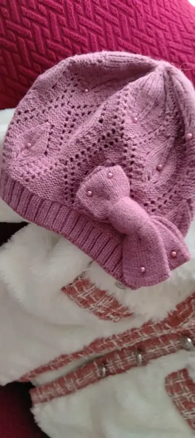 Abrigo de niña con gorro y guantes Limonada - miniatura 3