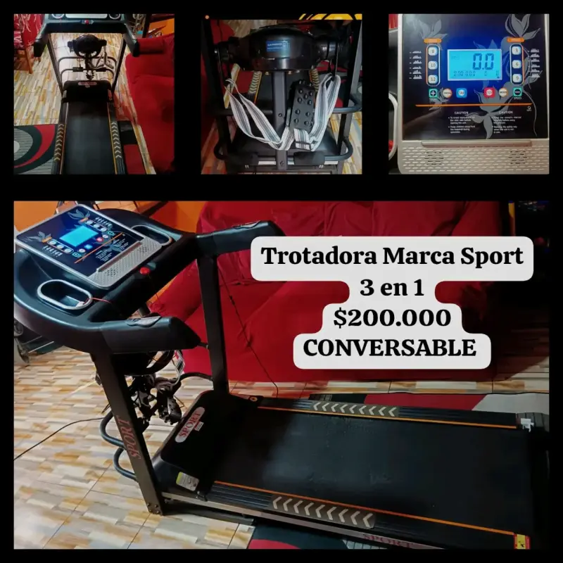Trotadora Sport 3 en 1 con Pantalla Digital