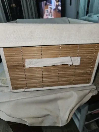 Caja organizadora de bambú con tapa - miniatura 2