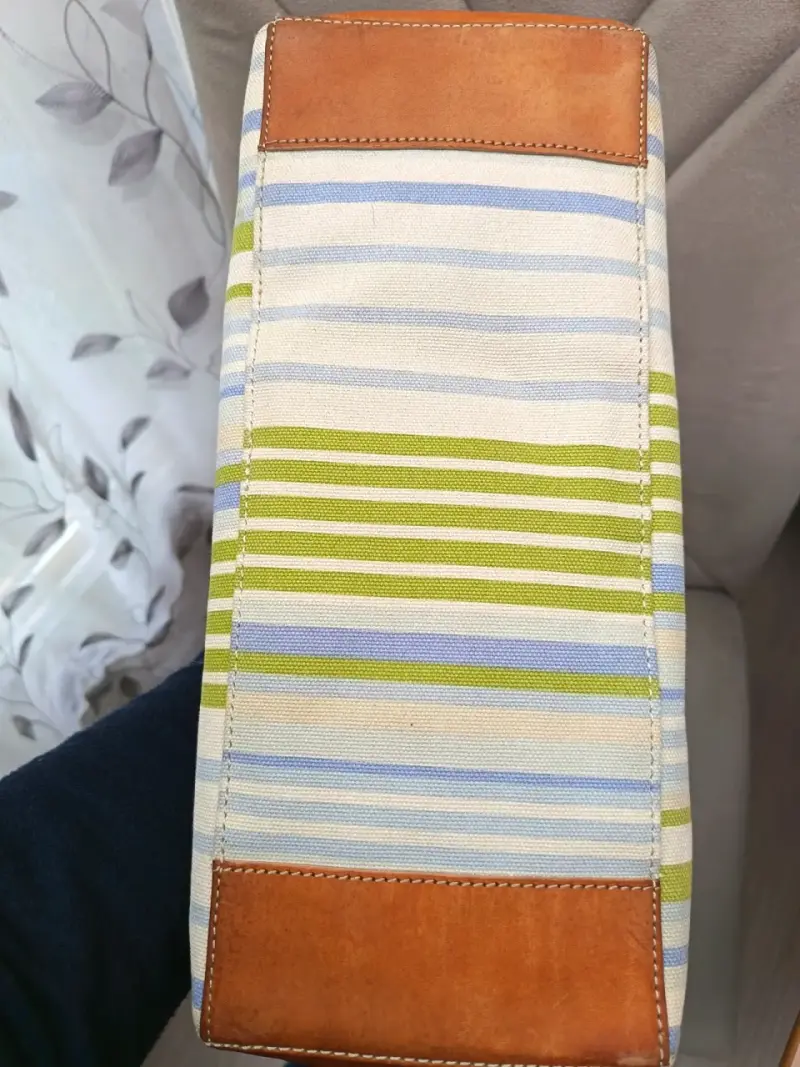 2 bolsos de Lona y cuero una franco Sarto hermosas - 5
