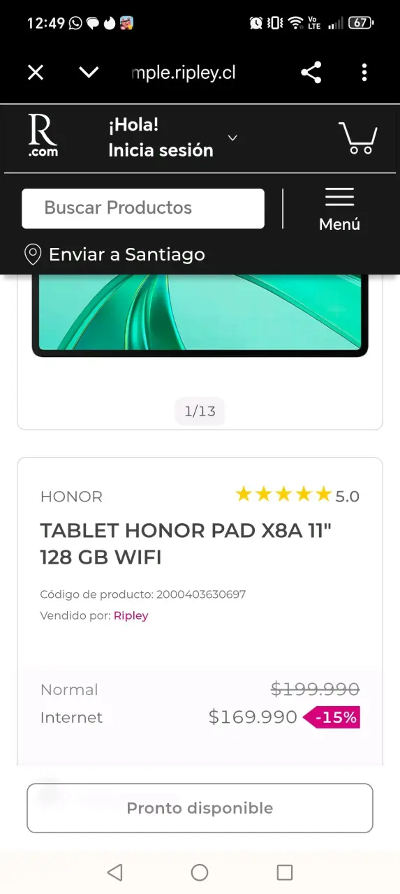 Tablet Honor Pad X8A 11 pulgadas 128 GB WiFi - 4