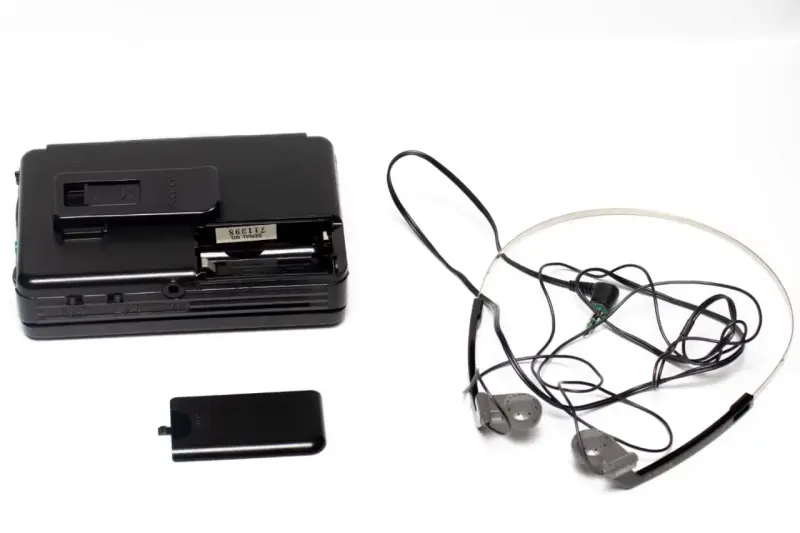 Walkman Sony WM-AF44 con audífonos y estuche - 2