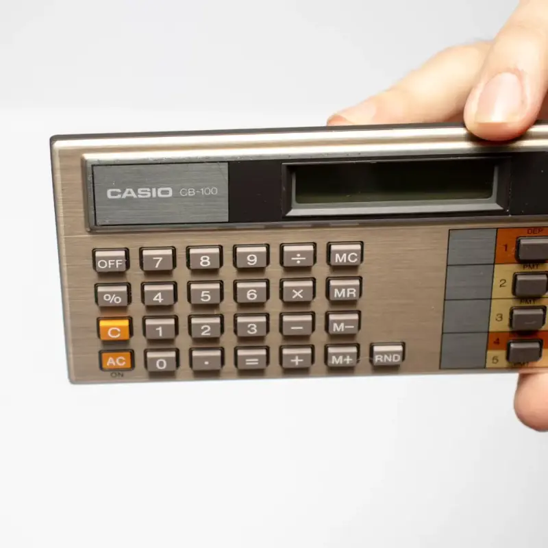 Calculadora electrónica Casio CB-100 vintage - 3