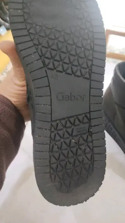 Botines de cuero negro Gabor talla 40 - miniatura 3