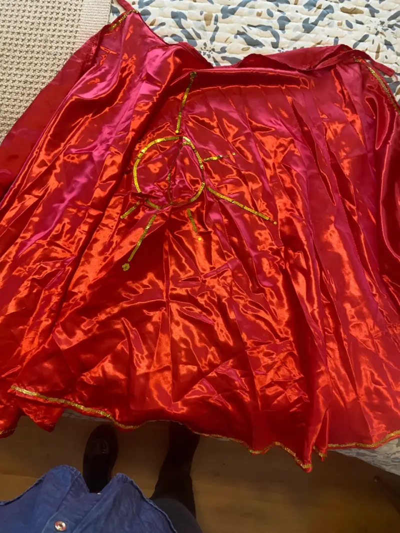 Vestido de Huasa Chilena con Enagua y Cinturón - 4