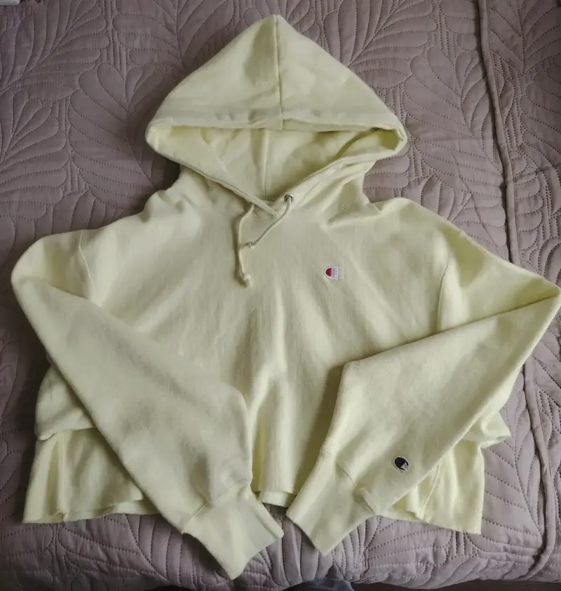 Polerón con capucha amarillo Champion para mujer - 2