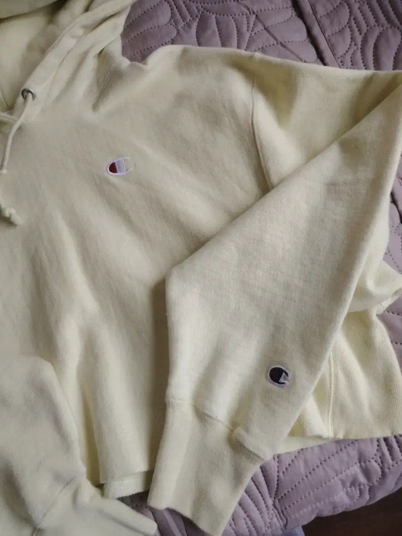 Polerón con capucha amarillo Champion para mujer - 3