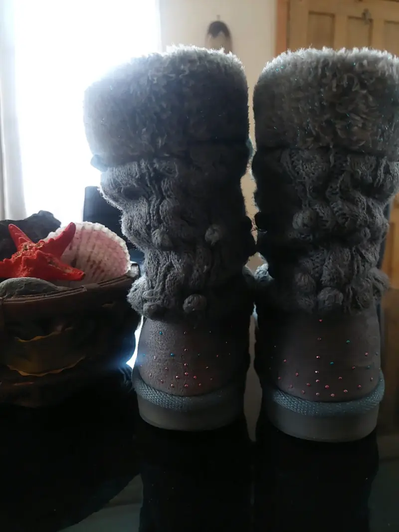 Botas de invierno para niña Skechers gris - 4