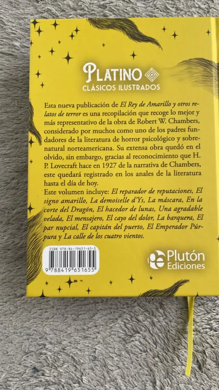 Libro El Rey de Amarillo de Robert W. Chambers - 3
