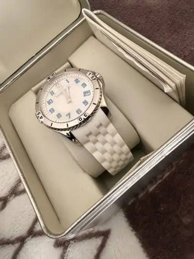 Reloj Wenger suizo con correa blanca - miniatura 4
