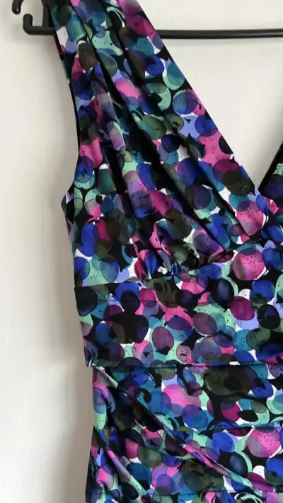 Vestido ajustado estampado multicolor - miniatura 2