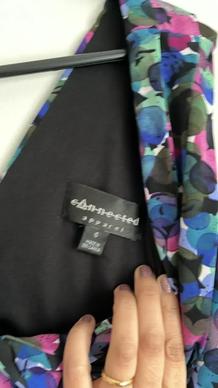 Vestido ajustado estampado multicolor - 3