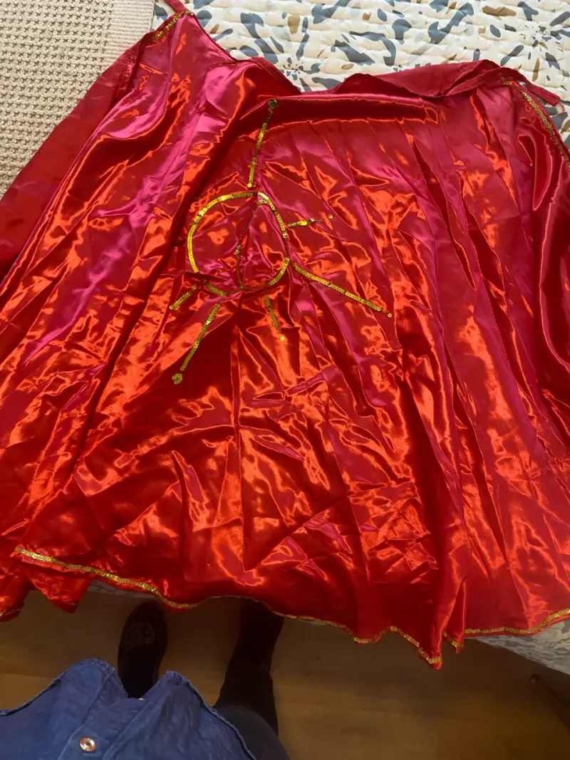 Disfraz de Carnaval Rojo con Máscara - 1